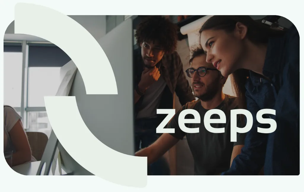 Equipe Zeeps trabalhando na plataforma